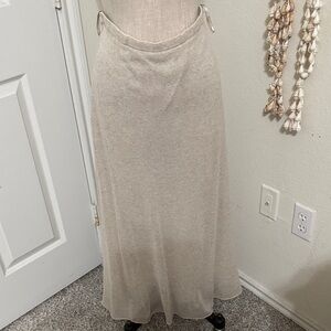 Eileen Fisher Soft Beige Maxi Skirt